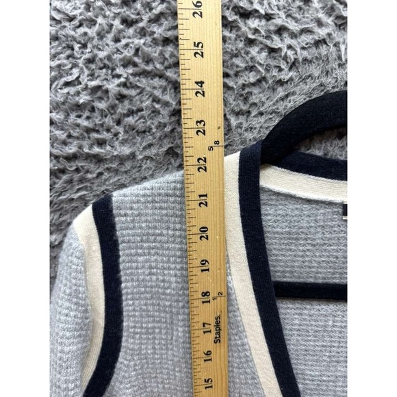 J. Crew Cashmere Waffle Knit Relax Fit Cropped Cardigan Sweater Womens Size XS - Picture 10 of 12